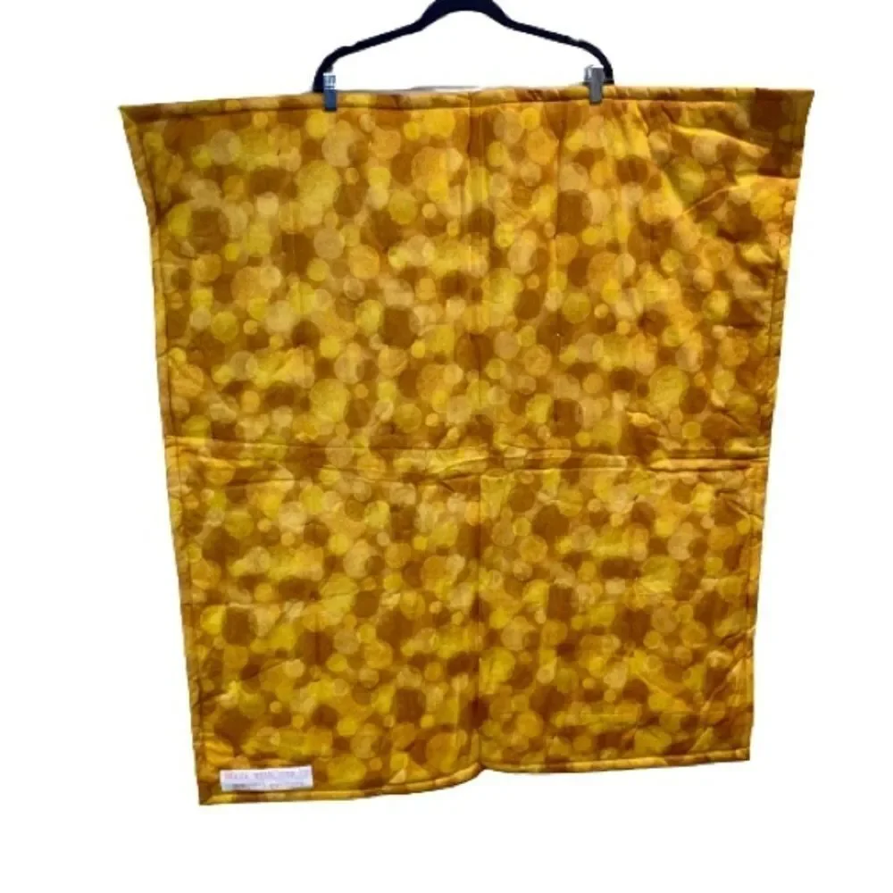 Handmade NWT turtle themed purple and gold baby or lap quilt size 43” X 38”